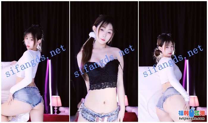 ⭐【时光-畅聊】周饱包 深沟半球 勒B超短裤 性感骚舞[某房原版]【2.2G】